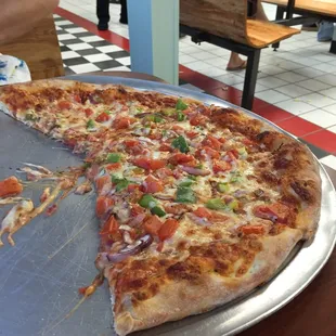 Bell Pepper, Onion and tomatoes.