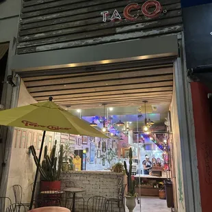 Front of Taco Spot