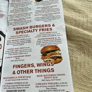 burgers, menu