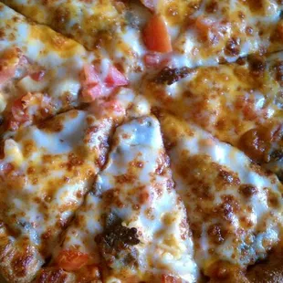 Mac n cheese with meatballs and diced tomatoes. *Heaven*