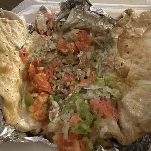 Gyro Sandwich. Cold and no meat!