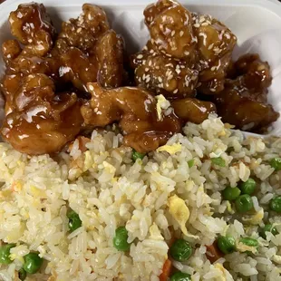 Orange Chicken and Fried Rice