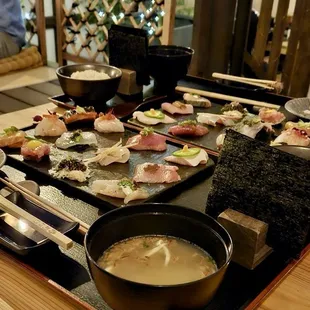 sushi and sashimi, food, sashimi, sushi