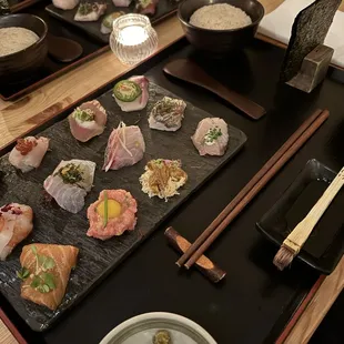 sashimi, sushi and sashimi, food, sushi