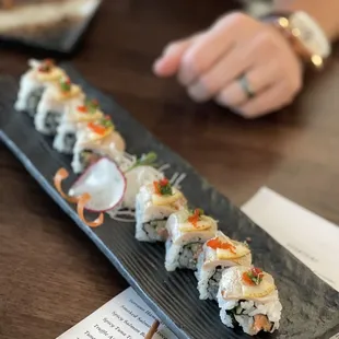 Kamakazi Roll ( very thin roll With not a lot of fish)