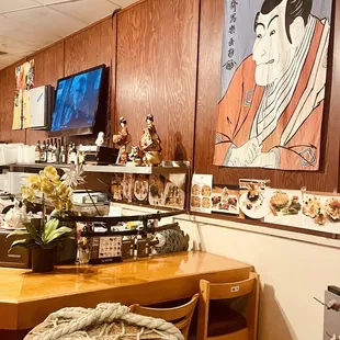 the interior of a restaurant