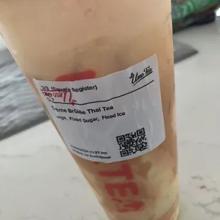 Thai Tea with Crme Brle