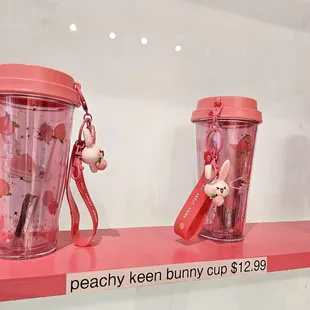 Super cute peachy keen bunny cup