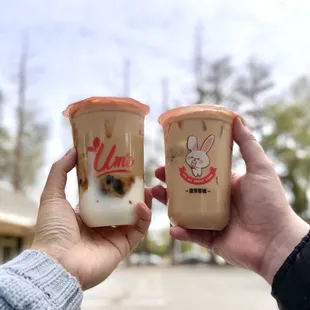 Brown Sugar Boba & Mochi Milk Tea, Rice Mochi Milk Tea