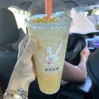 3U Osmanthus Longan Green Tea Slushie