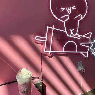 Lychee and Peach Green Tea Slush with Cheese Top