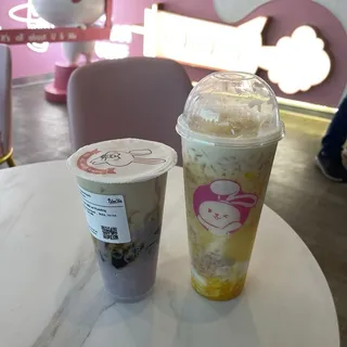 Taro Fresh Milk with Pudding