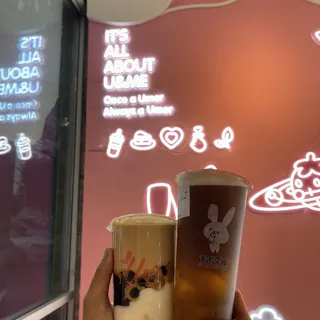 Grape Green Tea with Tea Jelly