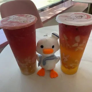 Peachy Watermelon Iced Tea