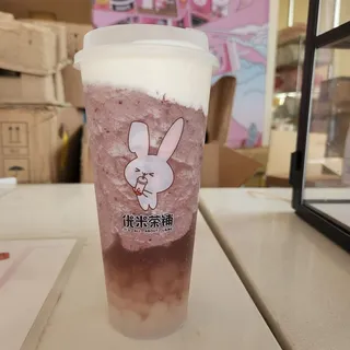 Grape Green Tea Slush with Non-Alcoholic Beer