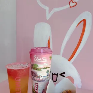 Watermelon Lychee, Surprise Milk Tea &amp; Popcorn Chicken