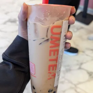 Ume Boba Milk Tea
