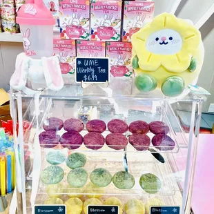 a display of various items for sale