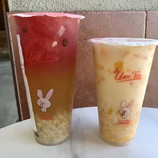 Lychee and Watermelon Green Tea