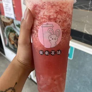 Strawberry Green Tea Slushie