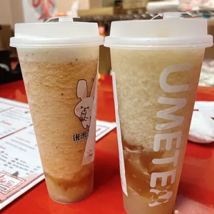 All new Peach slush with Cheese Top!