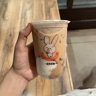 Soy Mochi Milk Tea w/ Soy Cheese Top