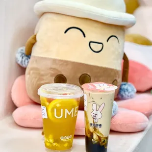 Mega Fruit Combo Tea and Milk Tea with Boba
