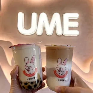 Jasmine Green Milk Tea &amp; Taro and Mochi Black Tea Latte