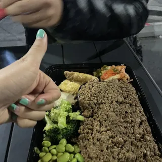 Braised Ground Pork Rice Bowl