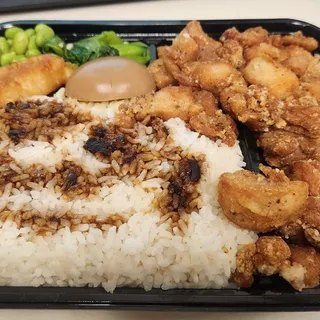 Popcorn Chicken Rice Bowl