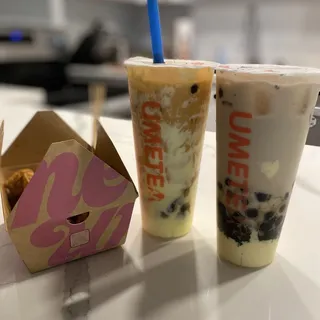 Oreo Crme Brle Boba Oolong Milk Tea