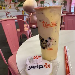 Yelp elite visit with complimentary Oreo Crème Brûlée Boba Oolong Tea (say that ten times fast!!)