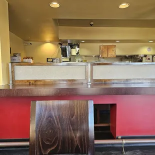 a view of the counter area