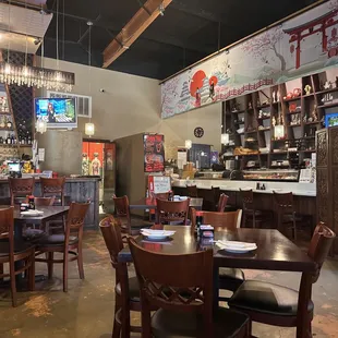 Dining area and counter