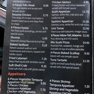 Menu prices as of 5/17/22