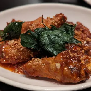 Honey Basil garlic wings