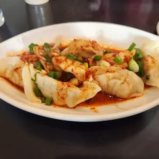 Spicy chicken dumplings