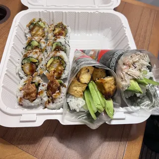 Seared Lemongrass Tofu Hand Roll