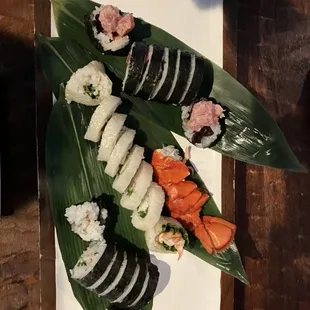 Snow crap roll , lobster roll and spicy tune roll