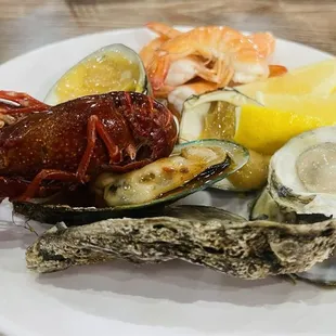 Great selection of seafood.
