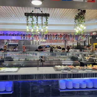 the interior of the restaurant