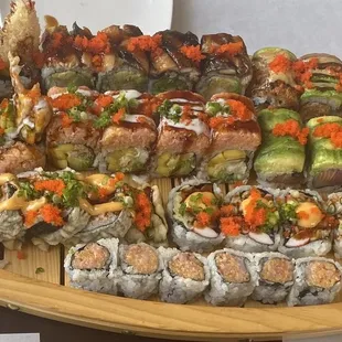 Great variety of sushi!