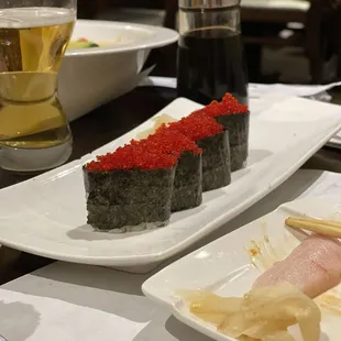flying fish roe sushi