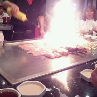 sushi and sashimi, interior