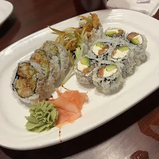 sushi, sashimi, sushi and sashimi, food