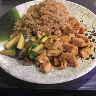 Chicken hibachi with fried rice