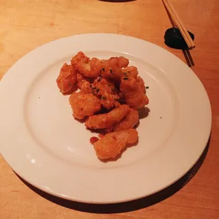Rock Shrimp Tempura with Spicy Cream Sauce