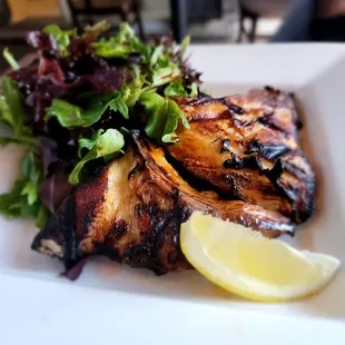 a plate of food on a table