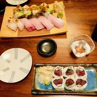 Sake Dragon Roll Spicy Tuna Roll