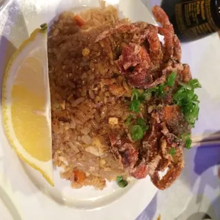 C5. Crab Fried Rice with Fried Soft Shell Crab